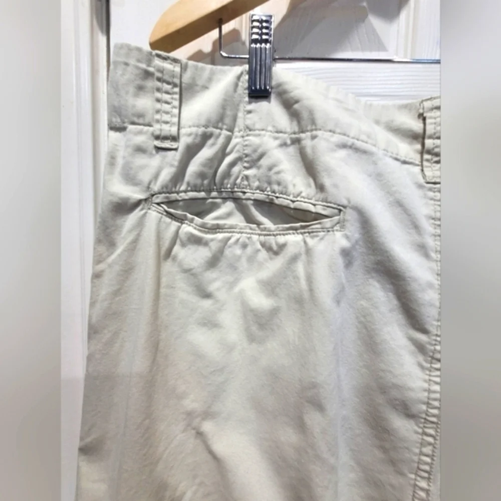 Chino's Size 38 100% Cotton Beige Tan Front and Back Pockets Golf Shirts